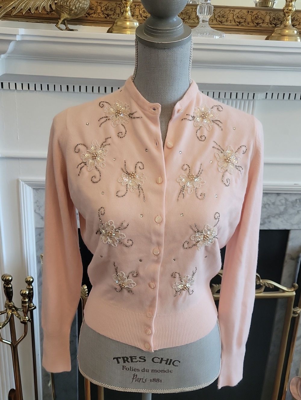 1950's Beaded Cardigan